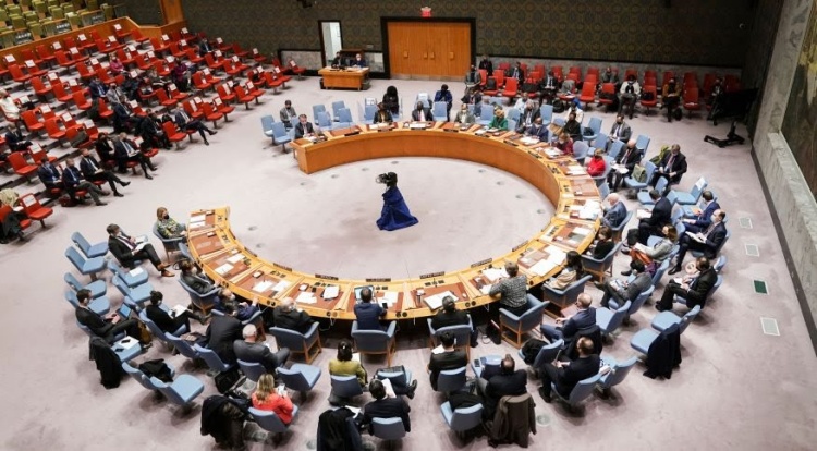 Reunião do Conselho de Segurança da ONU sobre o conflito Rússia-Ucrânia
Foto: REUTERS/Carlo Allegri