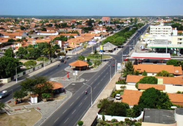 Vista parcial da cidade de Parnaiba-PI