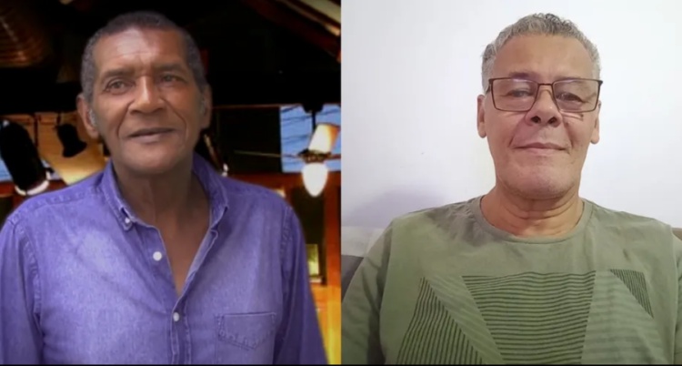 Douglas Maio e José Ribeiro, que escreveram 'Pense em mim', hit de Leandro e Leonardo, de 1990 — Foto: Arquivo pessoal / Reprodução / YouTube
