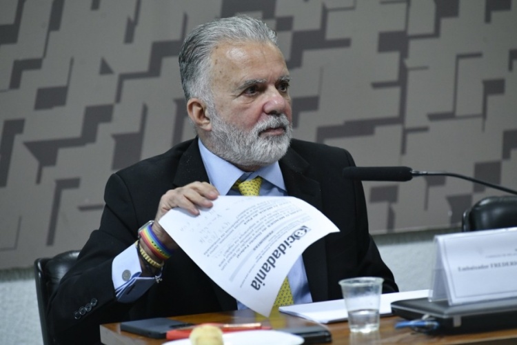 Frederico Meyer, embaixador do Brasil em Israel — Foto: Geraldo Magela/Agência Senado