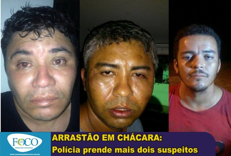 Carlinhos, Abimael e José Francisco foram presos em flagrante