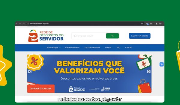 Servidor do Piauí tem desconto de até 50% em mais de 100 estabelecimentos
