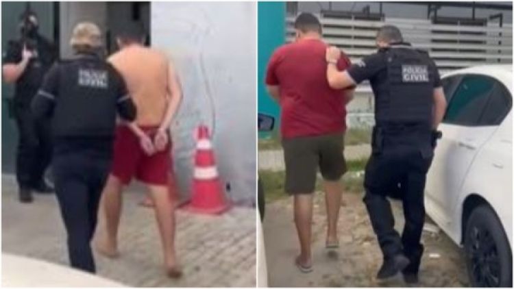 Foto: Agiota e traficante sendo presos 