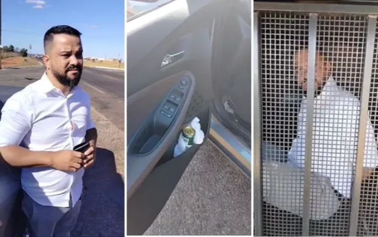 Imagens mostram momento da prisão do padre