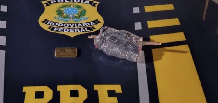 Ouro e mercúrio apreendido - Foto: Divulgação/PRF  