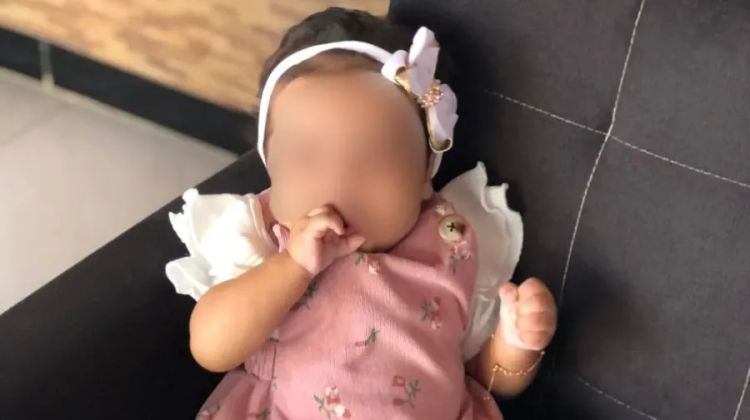Bebê foi levada de casa no dia 11 de fevereiro. — Foto: Reproduções 