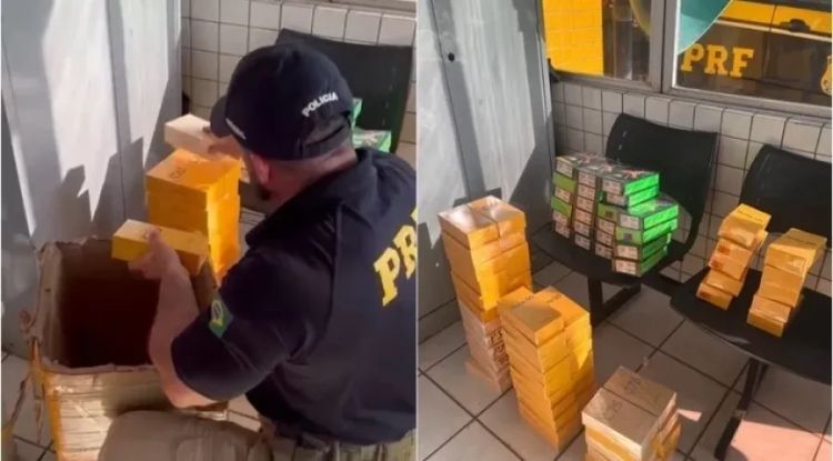 Material apreendido - Foto: PRF 