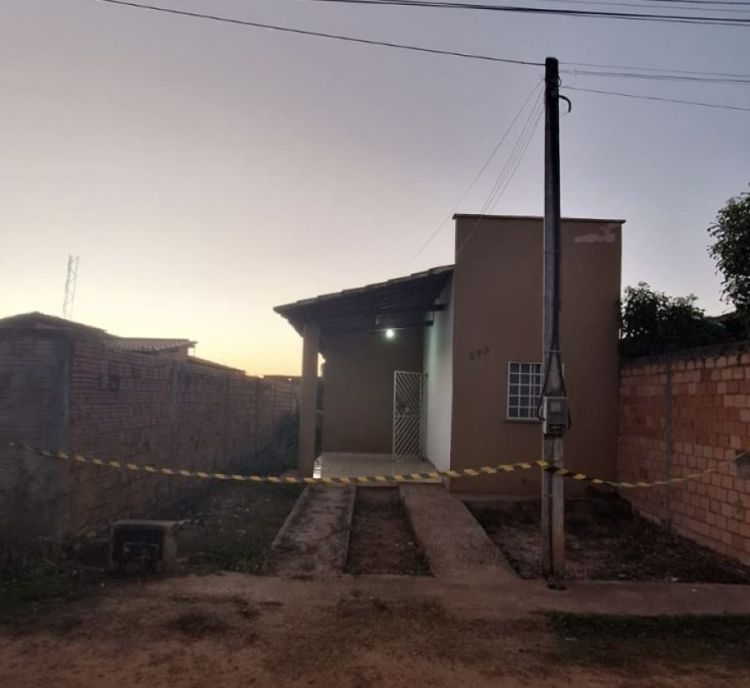 Casa onde aconteceu o crime