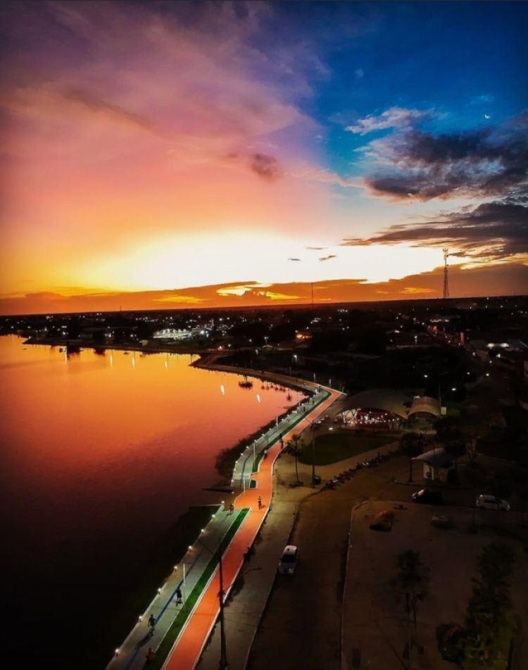 Imagem do Açude Grande ao pôr do sol/ Foto: Deyvid_Felipe