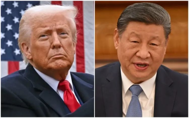 Trump (presidente dos EUA) e Xi Jinping (presidente da China) — Foto: AFP