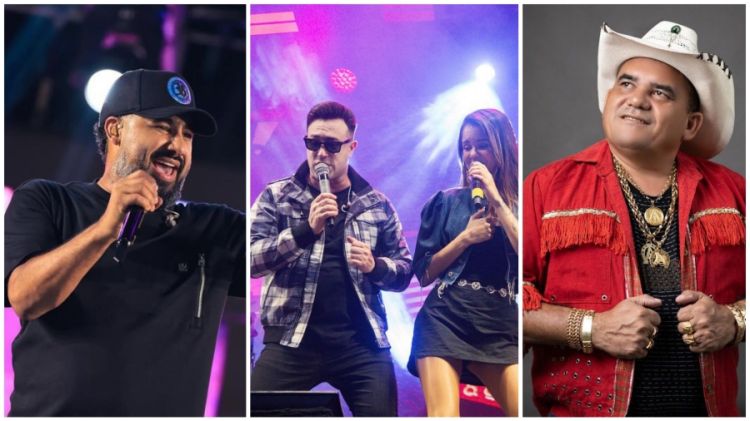 Raí Saia Rodada, Banda Líbanos e Amando Edilson - Foto: Divulgação   