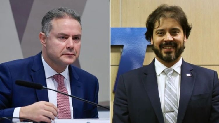 Renan Filho, ministro dos transporte, e Marco  Brito
