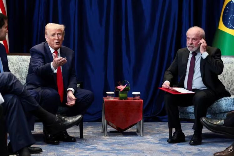 Presidentes dos EUA, Donald Trump, e do Brasil, Luiz Inácio Lula da Silva (PT) - Foto:  Evelyn Hockstein/Reuters