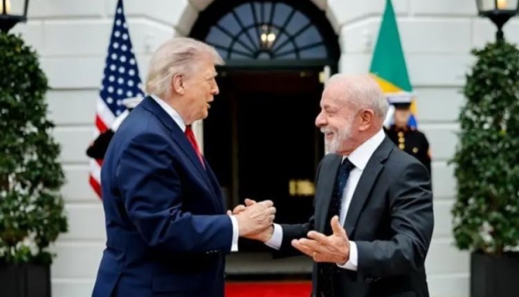 Lula e Trump e Lula na Casa Branca em maior deste ano. Foto: Ricardo Stuckert / PR