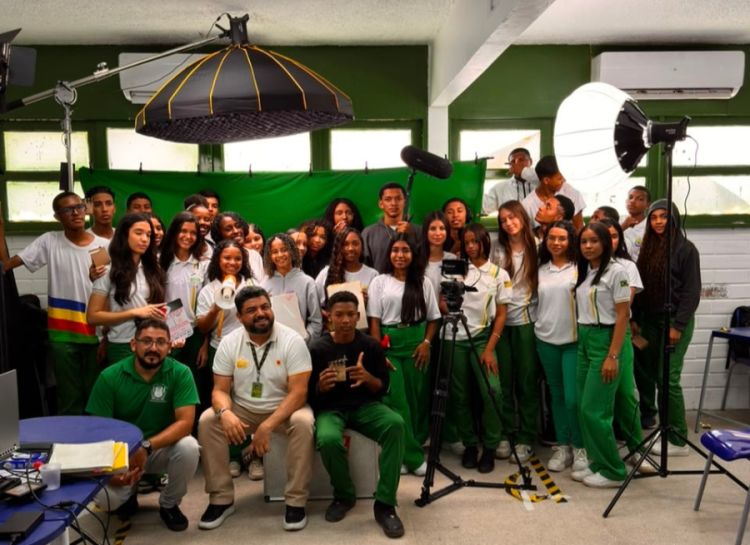Estudantes da rede estadual do Piauí em oficina de audivisual. Foto: Divulgação