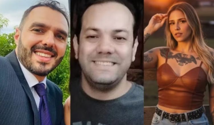 Michael Zachyatko Cavalcante, Márcio Bertholdo Geraldo e Veridiana Gaya Menim Machado Sate. Foto: Redes sociais