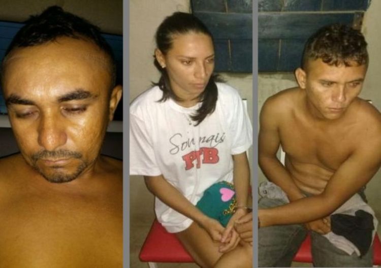 Júlio César Ferreira Borges, Soraia Amaro da Silva e Raniel Gomes da Silva