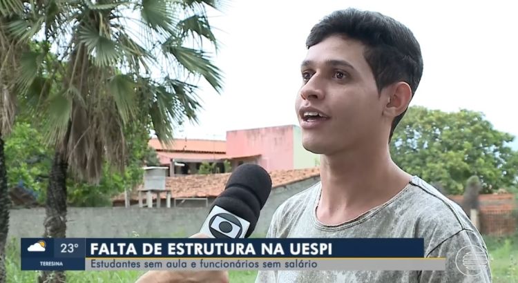 Aluno precisa se deslocar para Teresina para realizar trabalho. Foto: Reprodução/TV Clube