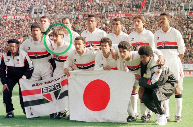 Doriva foi titular na conquista de vários títulos pelo São Paulo. Na foto o mundial de 1993