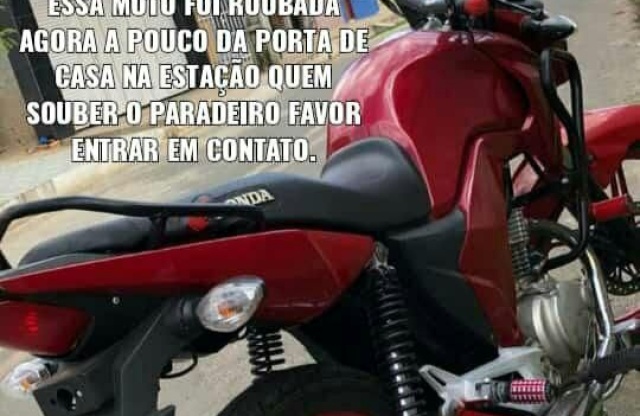 Bandidos roubam motocicleta em Campo Maior (PI) 