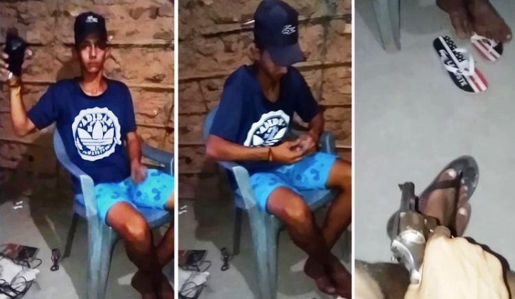Vídeo mostra jovem cercado por desafetos em Alto Longá-PI
