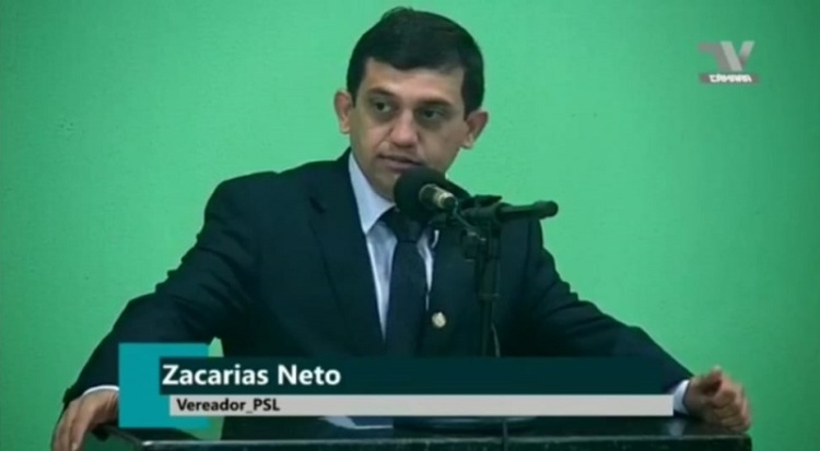 Zacarias Neto (PSL) - na tribuna da Câmara de Campo Maior 