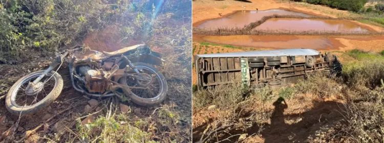 Motociclista de 35 anos morre após colisão com caminhão na BR-407 em Acauã, no Sul do PI — Foto: Divulgação/PRF Motociclista de 35 anos morre após colisão com caminhão na BR-407 em Acauã, no Sul do PI — Foto: Divulgação/PRF