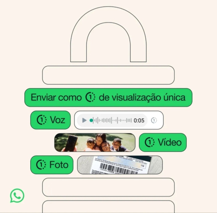 WhatsApp permite que você envie mensagem de voz que será reproduzida apenas uma vez. — Foto: Divulgação/WhatsApp