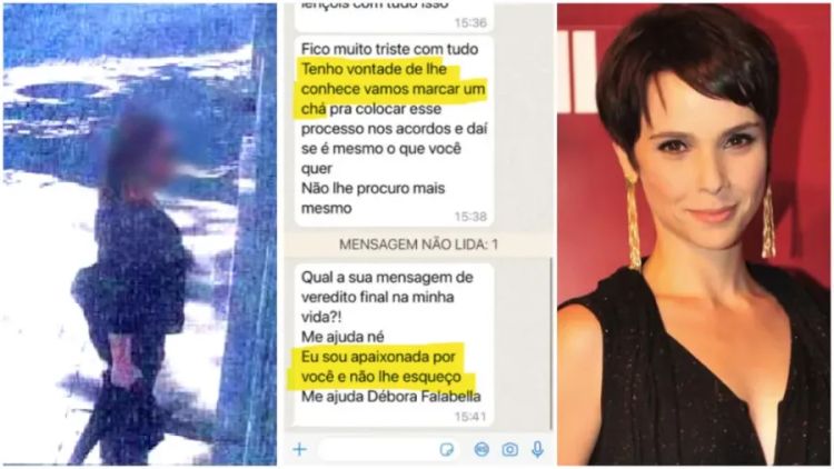 Mulher persegue a atriz Débora Falabella há quase 10 anos — Foto: Reprodução Mulher persegue a atriz Débora Falabella há quase 10 anos — Foto: Reprodução