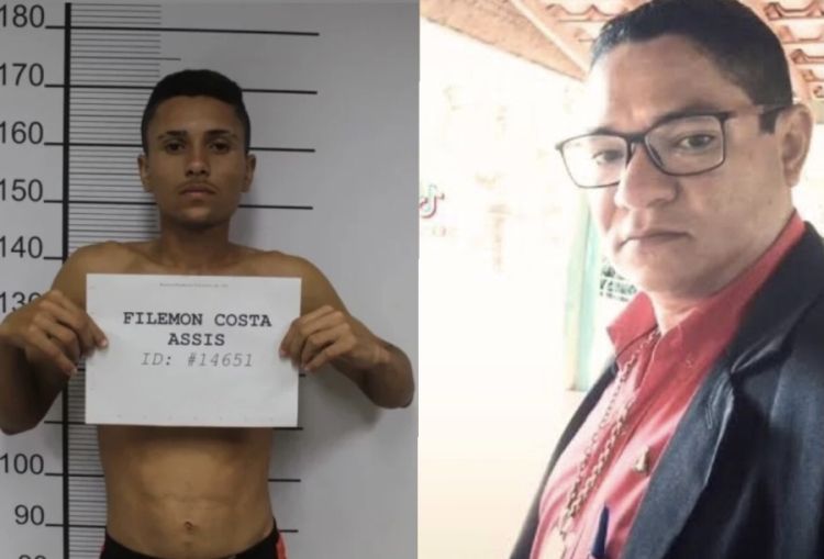 Foto: Acusado e vítima  Foto: Acusado e vítima