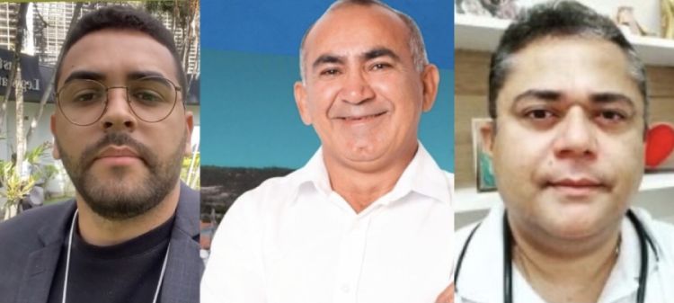 Jean Carlos (PP), Jove Soares (PSD) e Dr Gedison (PSD) / Foto: Reproduções  Jean Carlos (PP), Jove Soares (PSD) e Dr Gedison (PSD) / Foto: Reproduções