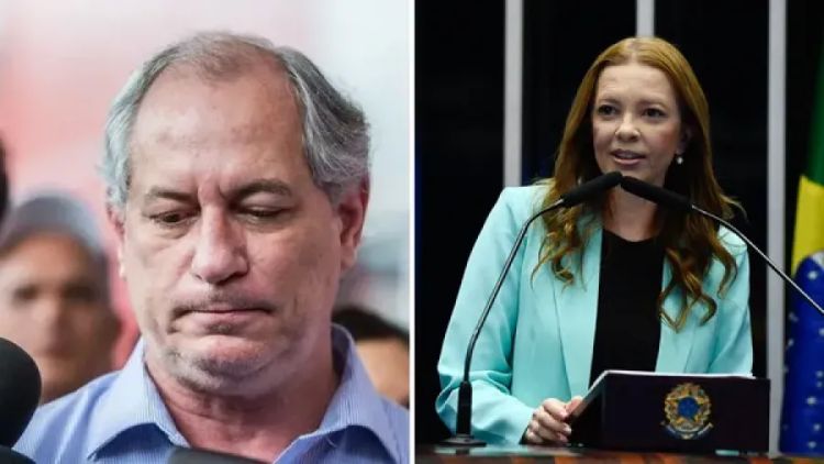 Ciro Gomes e Janaína Farias — Foto: Sistema Verdes Mares e Agência Senado Ciro Gomes e Janaína Farias — Foto: Sistema Verdes Mares e Agência Senado