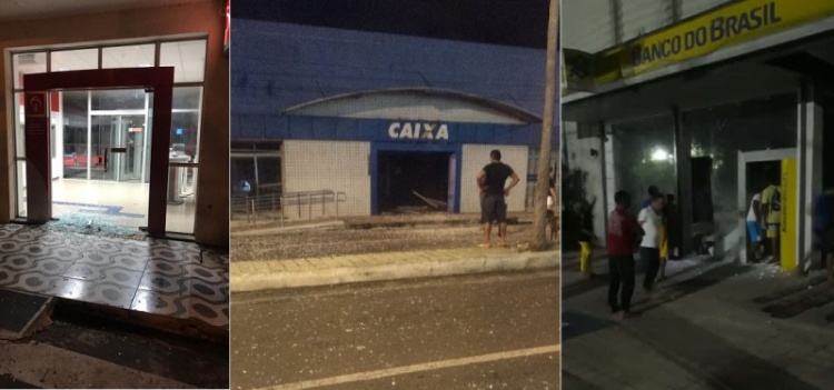 Bancos de Campo Maior explodidos já em 2019. Fonte: cidadeverde
